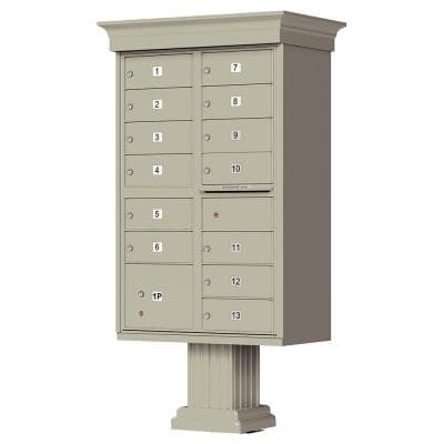 Decorative Style 13 Tenant Cluster Box for Sale